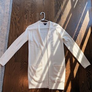 Theory Cream Cashmere Cardigan